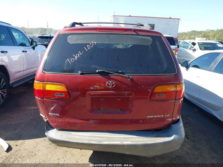1998 Toyota Sienna Le VIN: 4T3ZF13C0WU026944 Lot: 43157549