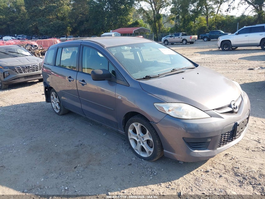 2008 Mazda Mazda5 Sport blue wagon gasoline JM1CR293580307476 photo #1