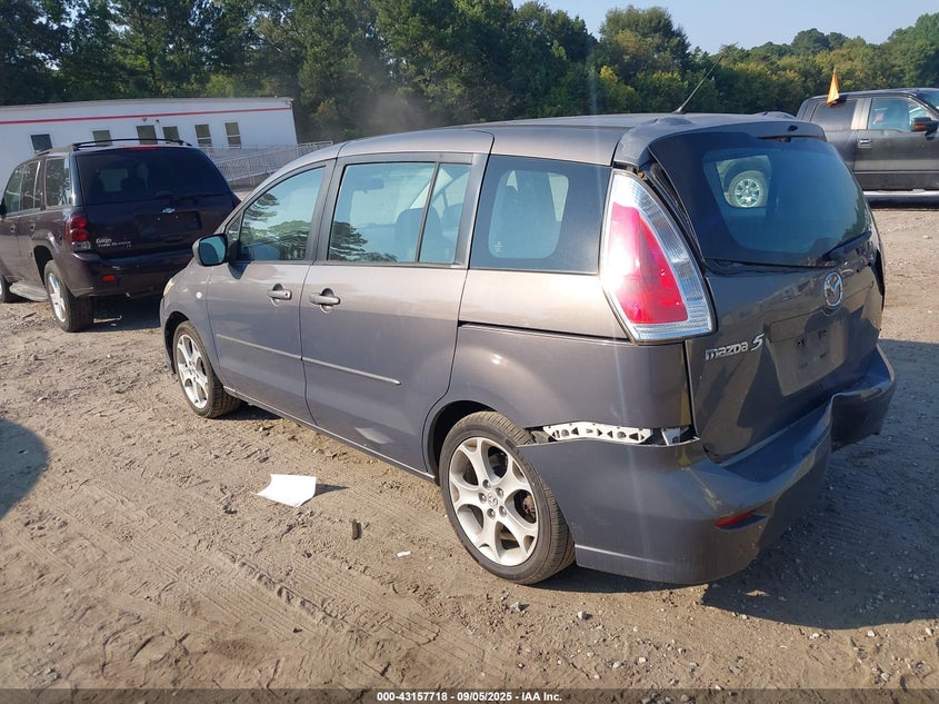 2008 Mazda Mazda5 Sport blue wagon gasoline JM1CR293580307476 photo #4