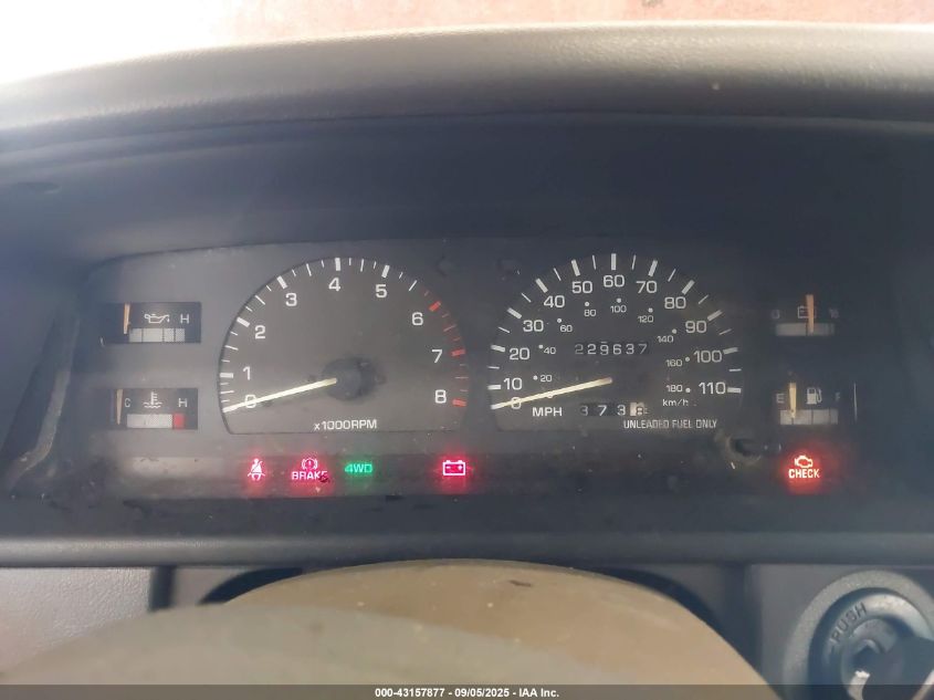 1993 Toyota T100 VIN: JT4VD20AXP0003836 Lot: 43157877