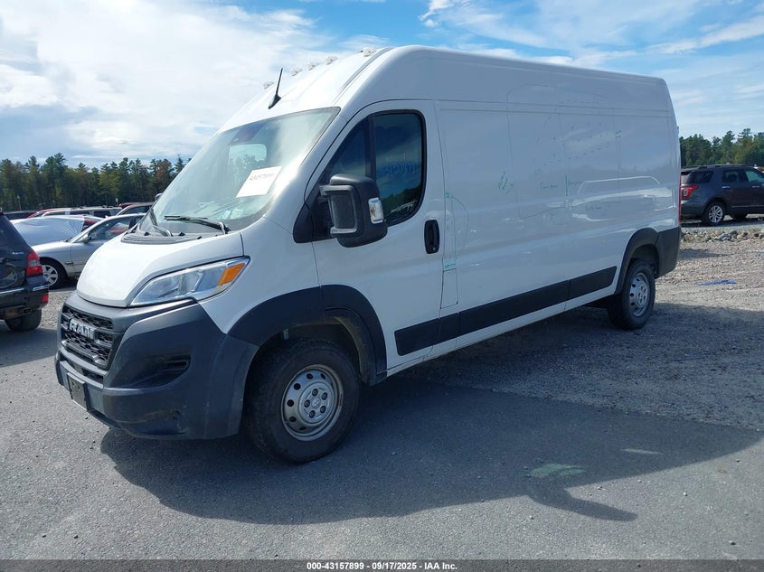 Vin: 3c6lrvdg1pe563915, lot: 43652269, ram promaster 2500 high roof 159 wb 20232