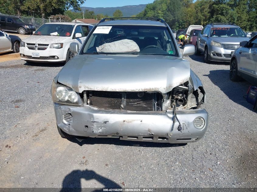 2003 Toyota Highlander V6 VIN: JTEHF21A930128211 Lot: 43158259