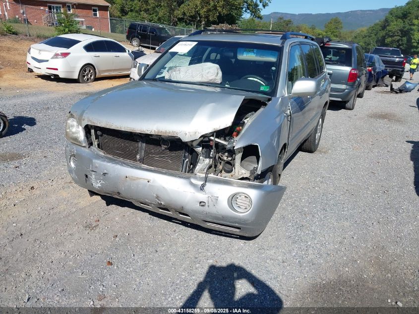 2003 Toyota Highlander V6 VIN: JTEHF21A930128211 Lot: 43158259