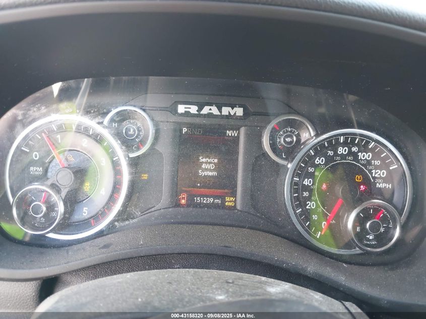 2020 Ram 2500 Big Horn 4X4 6'4 Box VIN: 3C6UR5DL5LG267456 Lot: 43158320