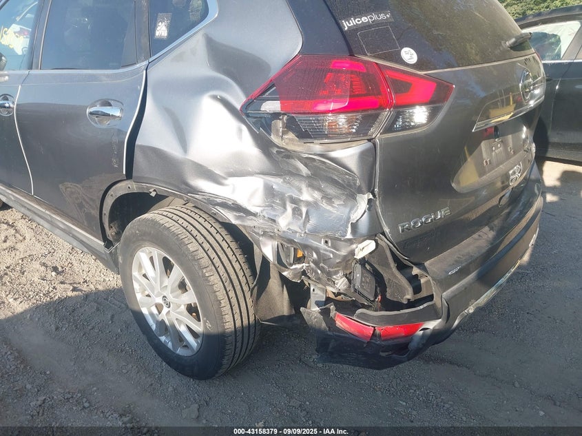 2018 Nissan Rogue 2.5 Sv Grey Lot 111043158379 Vin KNMAT2MV2JP595018