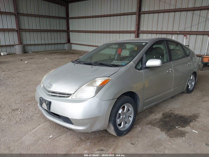 2005 Toyota Prius silver sedan hybrid JTDKB20U857015619 photo #3