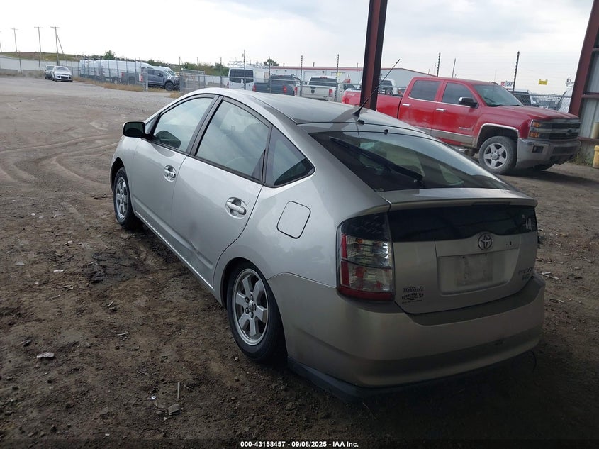 2005 Toyota Prius silver sedan hybrid JTDKB20U857015619 photo #4