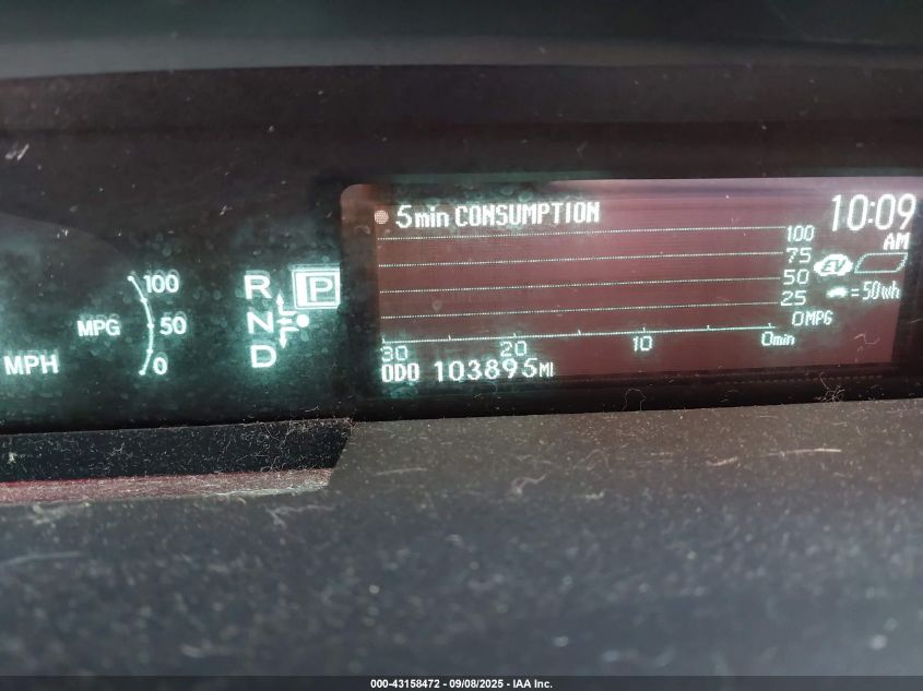 2012 Toyota Prius Two VIN: JTDKN3DU3C1505313 Lot: 43158472