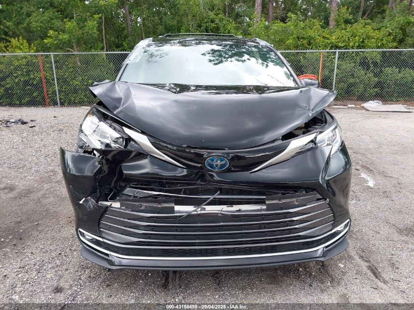 2021 Toyota Sienna Limited VIN: 5TDZRKEC0MS012289 Lot: 43158495