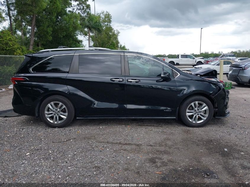 2021 Toyota Sienna Limited VIN: 5TDZRKEC0MS012289 Lot: 43158495