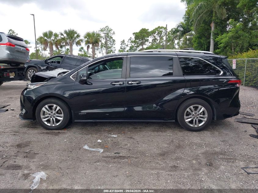 2021 Toyota Sienna Limited VIN: 5TDZRKEC0MS012289 Lot: 43158495