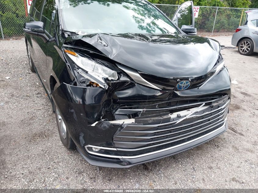 2021 Toyota Sienna Limited VIN: 5TDZRKEC0MS012289 Lot: 43158495