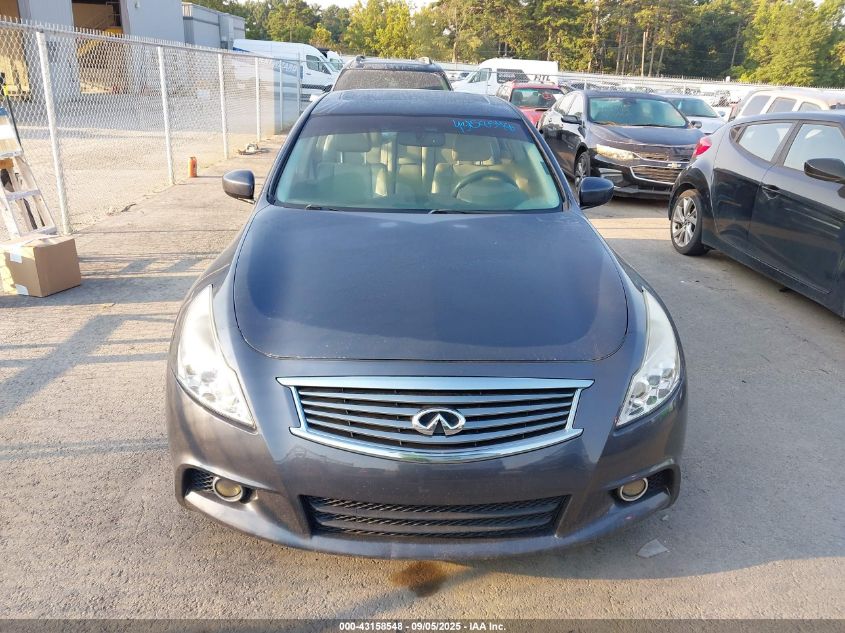 2013 Infiniti G37X VIN: JN1CV6ARXDM756533 Lot: 43158548