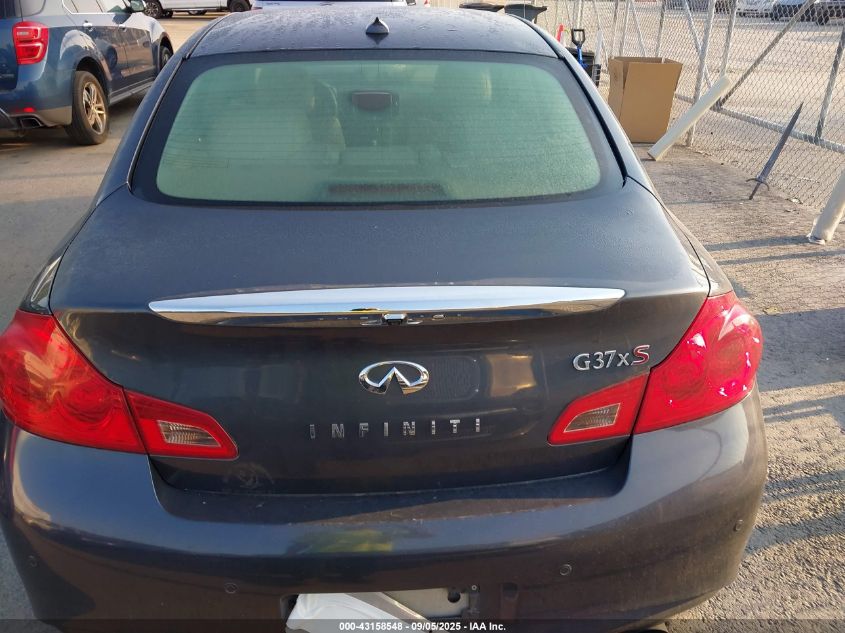 2013 Infiniti G37X VIN: JN1CV6ARXDM756533 Lot: 43158548