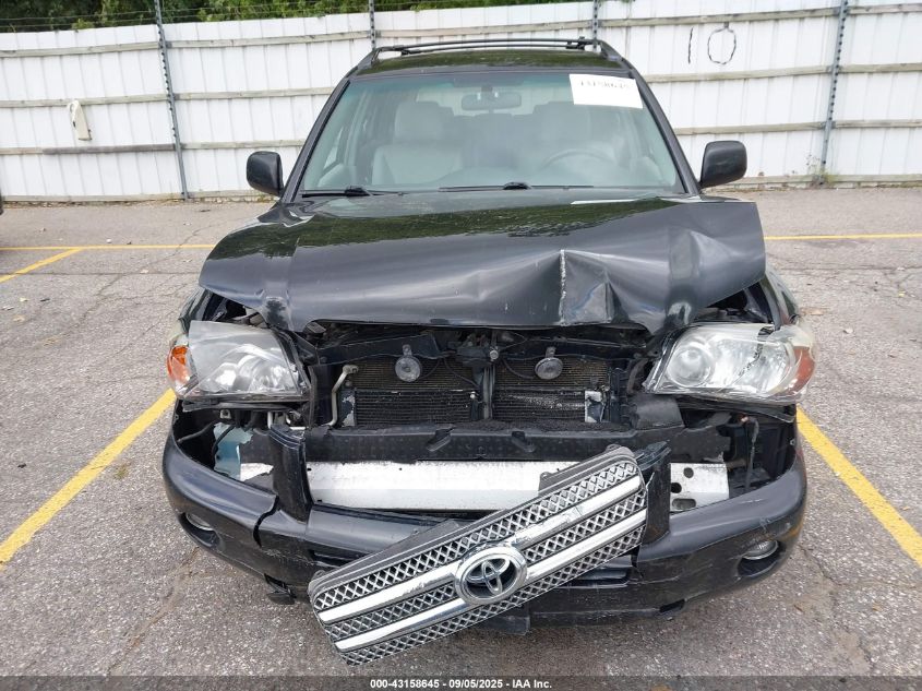 2007 Toyota Highlander Hybrid V6 VIN: JTEGW21AX70020794 Lot: 43158645