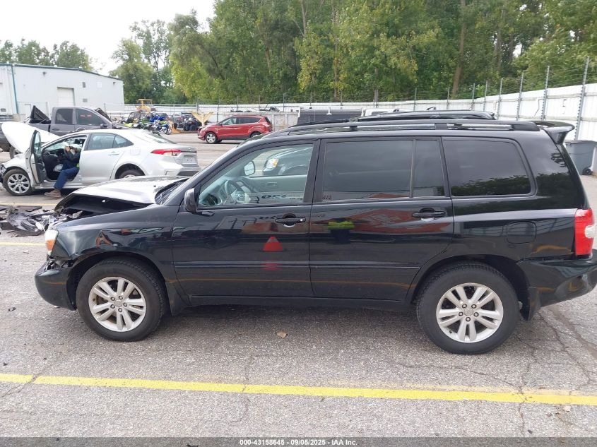 2007 Toyota Highlander Hybrid V6 VIN: JTEGW21AX70020794 Lot: 43158645