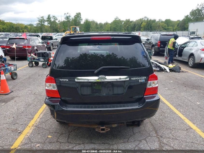 2007 Toyota Highlander Hybrid V6 VIN: JTEGW21AX70020794 Lot: 43158645