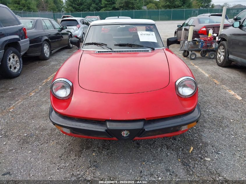 1986 Alfa Romeo Veloce 2000 Spider VIN: ZARBA5419G1037886 Lot: 43158875