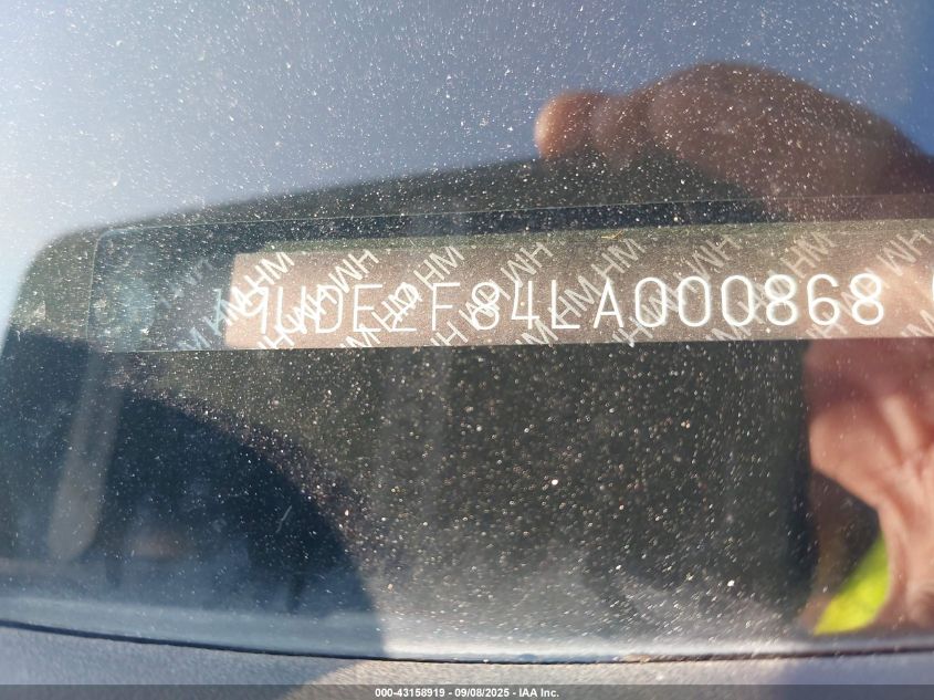 2020 Acura Ilx Premium A-Spec Packages/Technology A-Spec Packages VIN: 19UDE2F84LA000868 Lot: 43158919