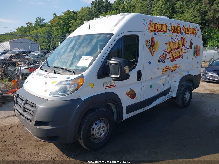 2018 RAM PROMASTER 1500 HIGH ROOF 136 WB - 3C6TRVBGXJE155536