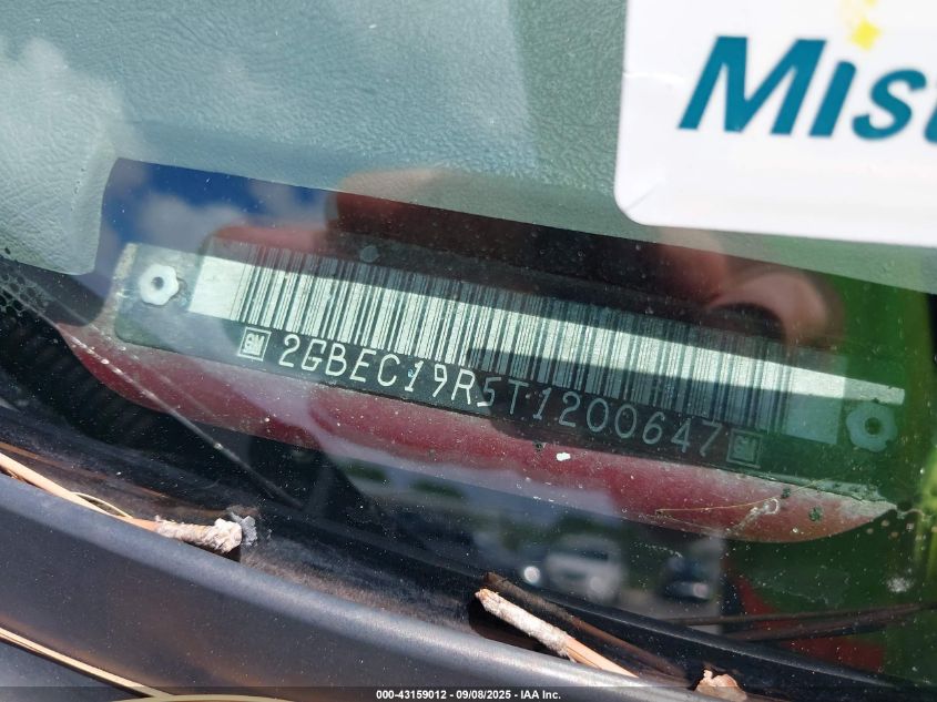 1996 Chevrolet Gmt-400 C1500 VIN: 2GBEC19R5T1200647 Lot: 43159012