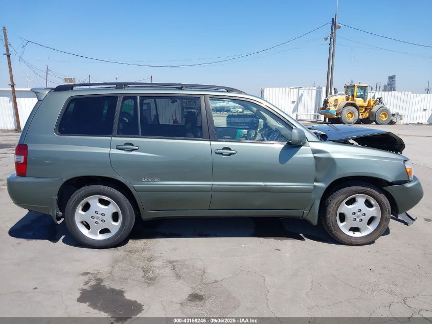 2007 Toyota Highlander Limited V6 VIN: JTEDP21A870136320 Lot: 43159246