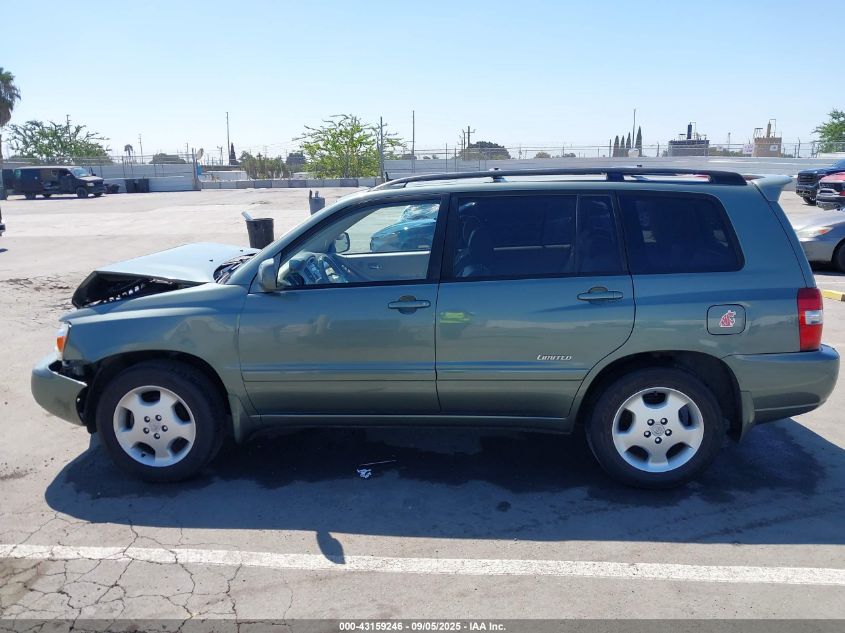 2007 Toyota Highlander Limited V6 VIN: JTEDP21A870136320 Lot: 43159246
