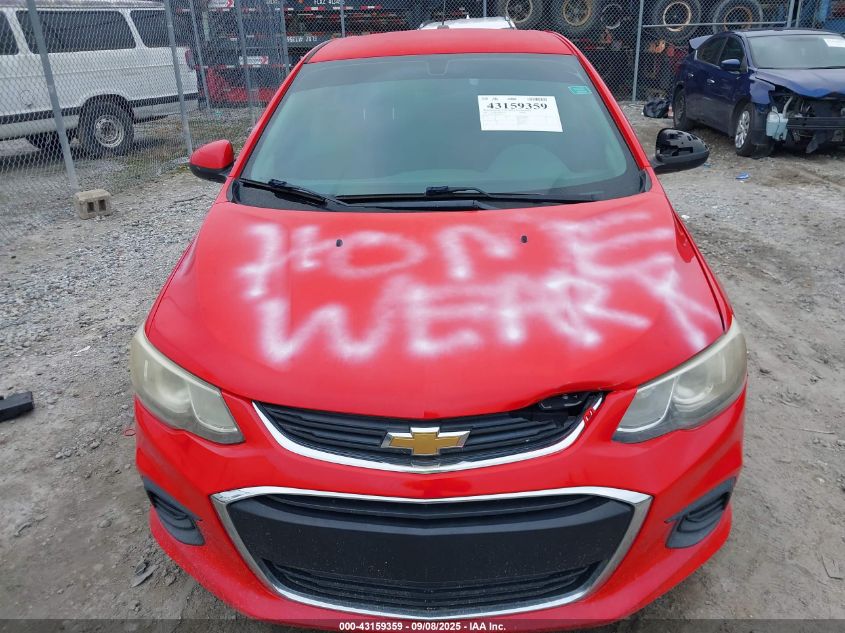 2017 Chevrolet Sonic Lt Auto VIN: 1G1JD5SH1H4141021 Lot: 43159359