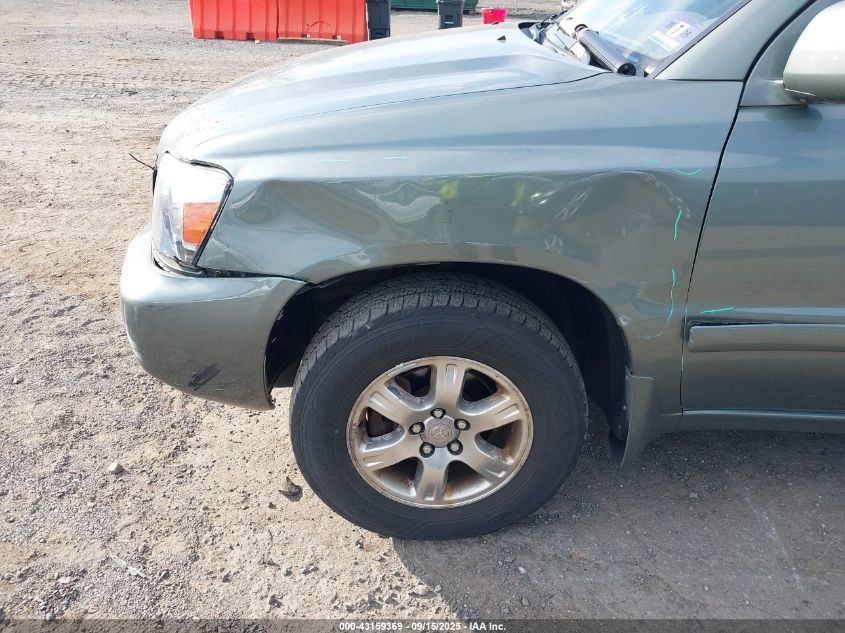 2007 Toyota Highlander V6 VIN: JTEEP21A770206135 Lot: 43159369