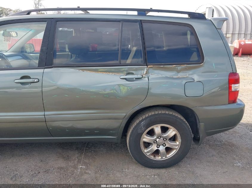 2007 Toyota Highlander V6 VIN: JTEEP21A770206135 Lot: 43159369