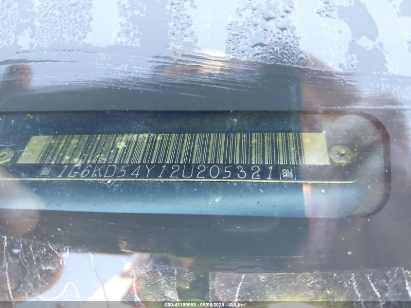 2002 Cadillac Deville Standard VIN: 1G6KD54Y12U205321 Lot: 43159555