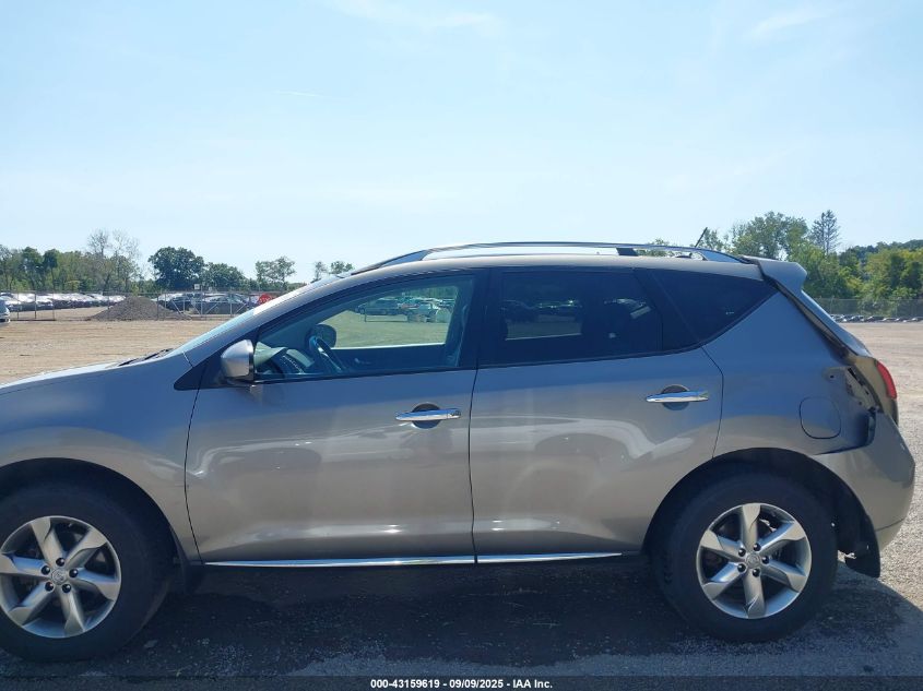 2010 Nissan Murano Sl VIN: JN8AZ1MW0AW129597 Lot: 43159619