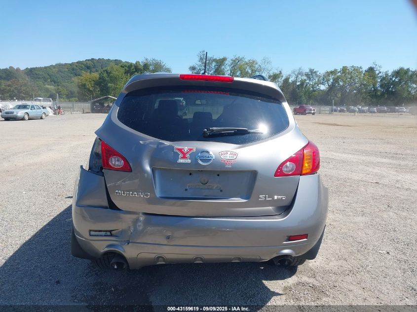 2010 Nissan Murano Sl VIN: JN8AZ1MW0AW129597 Lot: 43159619