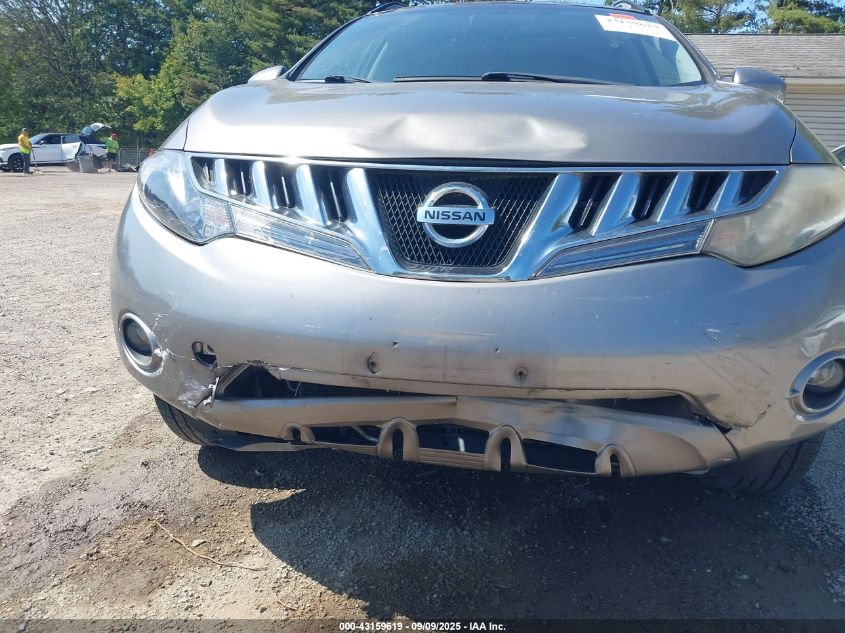 2010 Nissan Murano Sl VIN: JN8AZ1MW0AW129597 Lot: 43159619