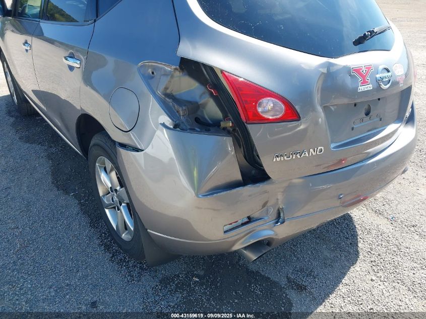 2010 Nissan Murano Sl VIN: JN8AZ1MW0AW129597 Lot: 43159619