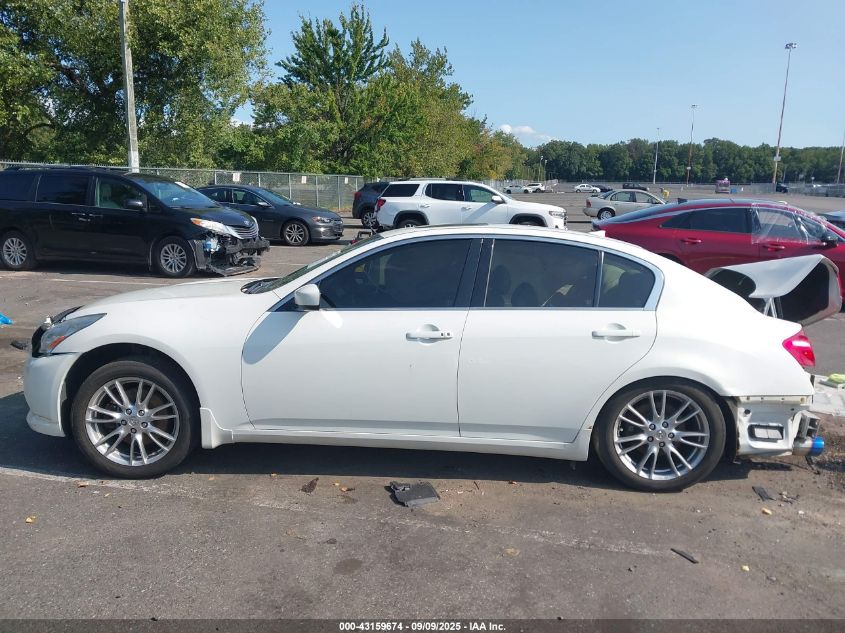 2011 Infiniti G37X VIN: JN1CV6AR0BM402212 Lot: 43159674
