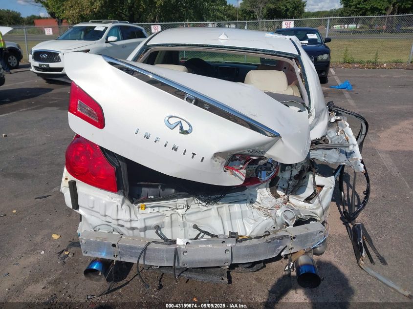 2011 Infiniti G37X VIN: JN1CV6AR0BM402212 Lot: 43159674