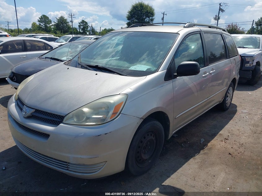 5TDZA23C24S148935 2004 TOYOTA SIENNA photo no. 2