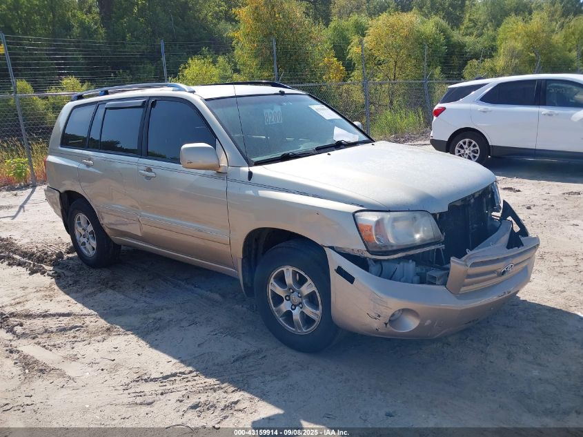 2006 Toyota Highlander V6 VIN: JTEHP21A260185786 Lot: 43159914