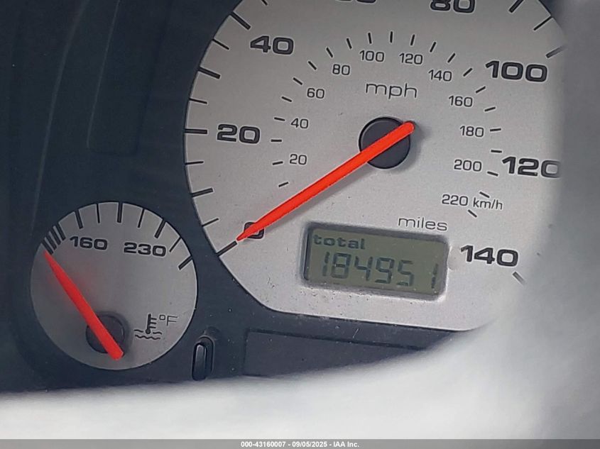 1999 Volkswagen Jetta Wolfsburg VIN: 3VWPA81H7XM210503 Lot: 43160007