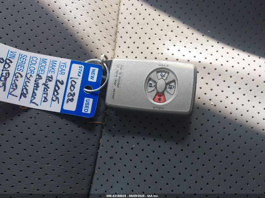 2005 Toyota Avalon Limited VIN: 4T1BK36B35U001555 Lot: 43160035