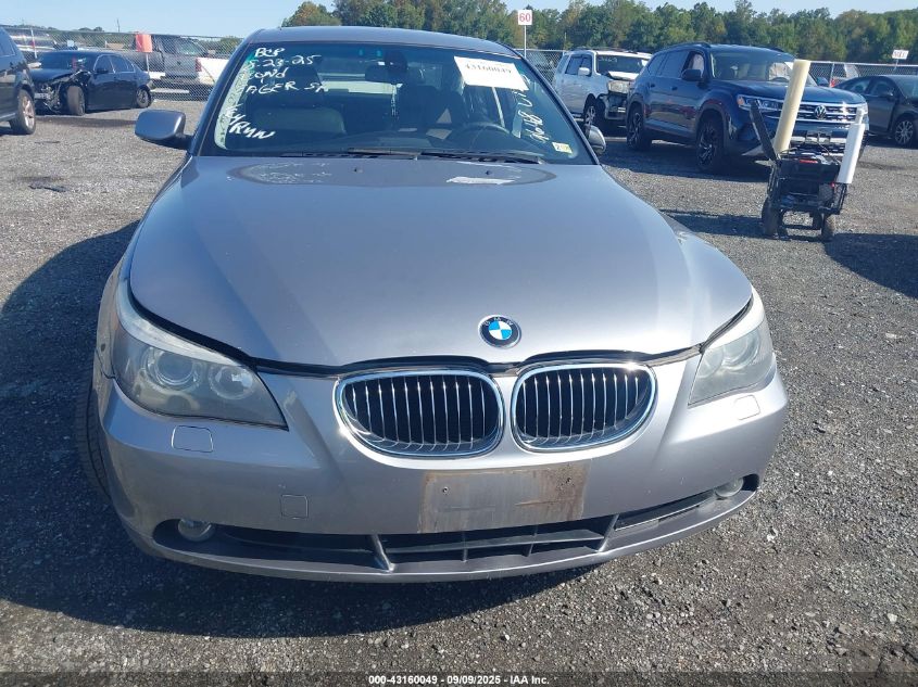 2006 BMW 530Xi VIN: WBANF73576CU19648 Lot: 43160049