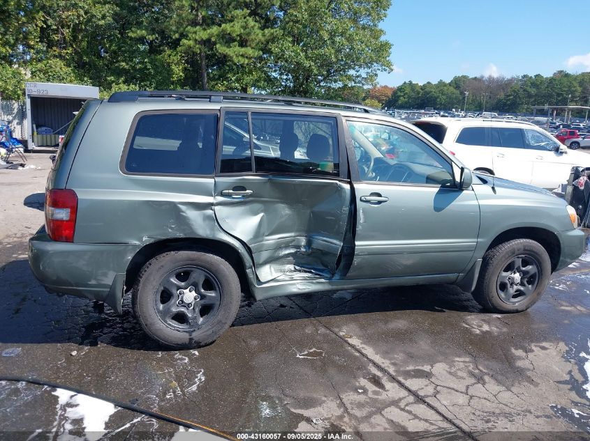 2006 Toyota Highlander VIN: JTEHD21A960040818 Lot: 43160057