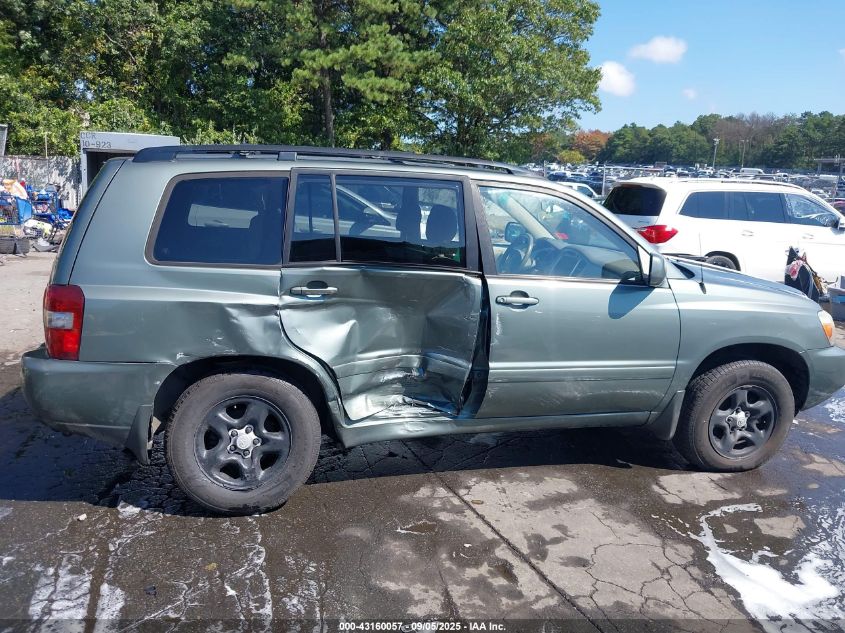 2006 Toyota Highlander VIN: JTEHD21A960040818 Lot: 43160057