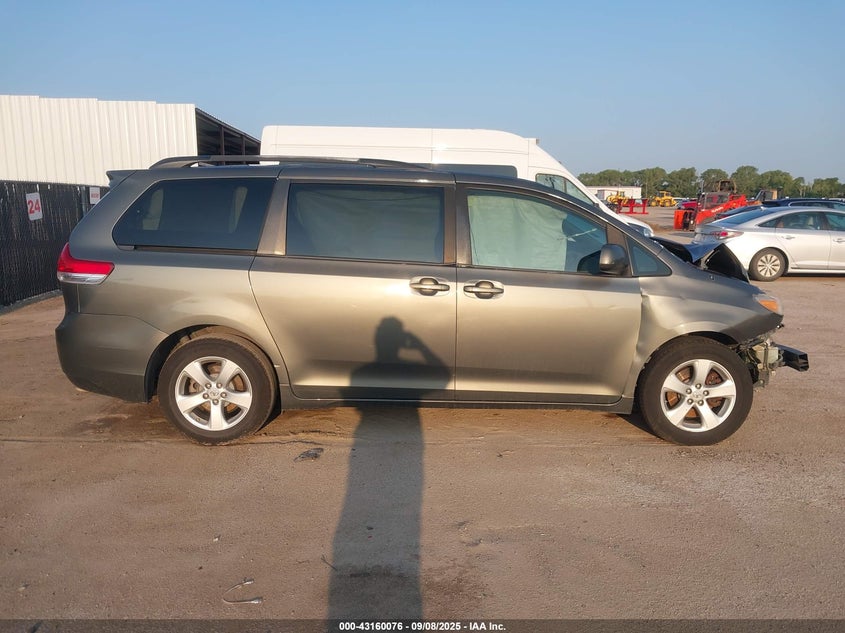 2012 Toyota Sienna Le V6 8 Passenger VIN: 5TDKK3DC0CS176430 Lot: 43160076