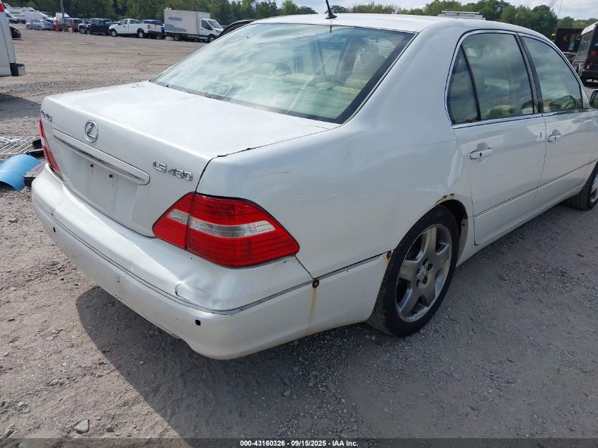 2005 Lexus Ls 430 VIN: JTHBN36F655010273 Lot: 43160326