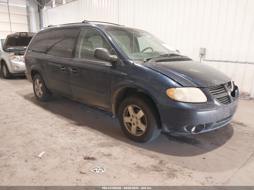 2006 Dodge Grand Caravan Sxt blue van gasoline 2D4GP44L26R607086 photo #1
