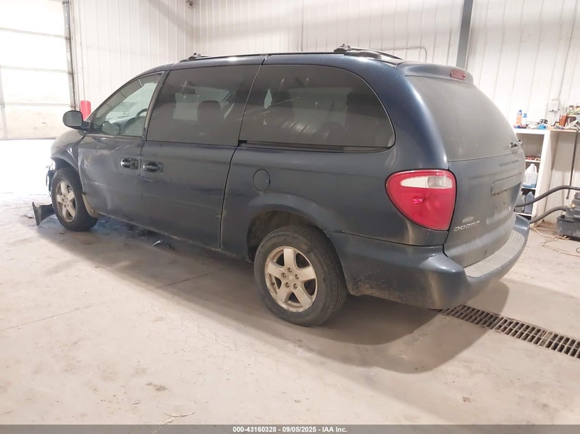 2006 Dodge Grand Caravan Sxt blue van gasoline 2D4GP44L26R607086 photo #4