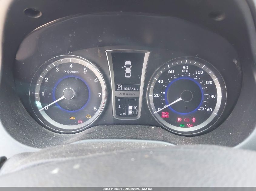 2012 Hyundai Azera VIN: KMHFH4JG5CA191057 Lot: 43160361