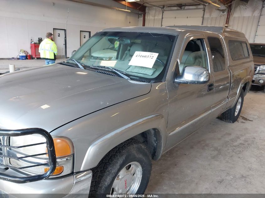 2001 GMC Sierra 1500 Sle VIN: 2GTEK19T911109260 Lot: 43160372